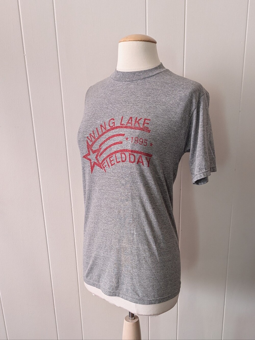 Vintage 1995 Wing Lake Field Day T-Shirt Size S